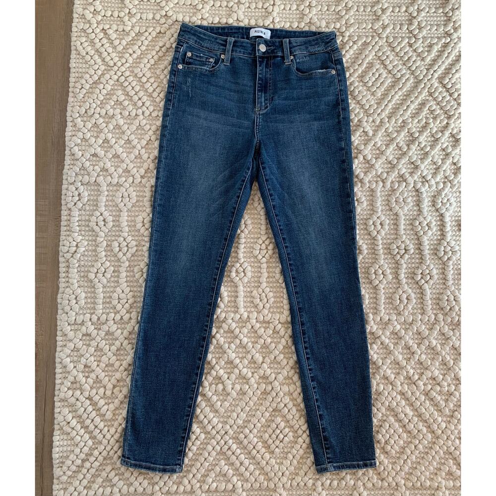 Pistola Mid Rise Skinny Jean Medium Wash Size 28